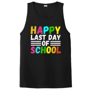 Happy Last Day Of School Teacher Student GraduationSchool PosiCharge Competitor Tank