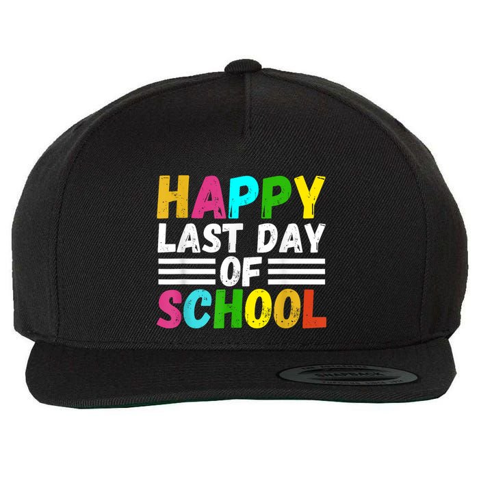 Happy Last Day Of School Teacher Student GraduationSchool Wool Snapback Cap