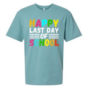 Happy Last Day Of School Teacher Student GraduationSchool Sueded Cloud Jersey T-Shirt