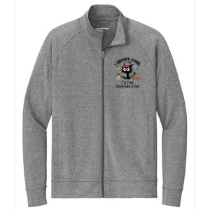 Happy Last Day Of School Teacher Student Graduation Stretch Full-Zip Cadet Jacket