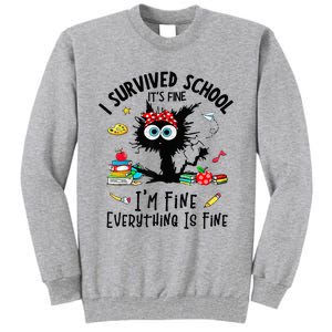 Happy Last Day Of School Teacher Student Graduation Tall Sweatshirt