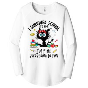 Happy Last Day Of School Teacher Student Graduation Women's Perfect Tri Tunic Long Sleeve Shirt