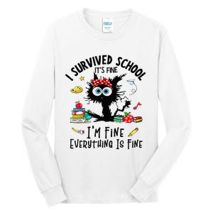 Happy Last Day Of School Teacher Student Graduation Tall Long Sleeve T-Shirt