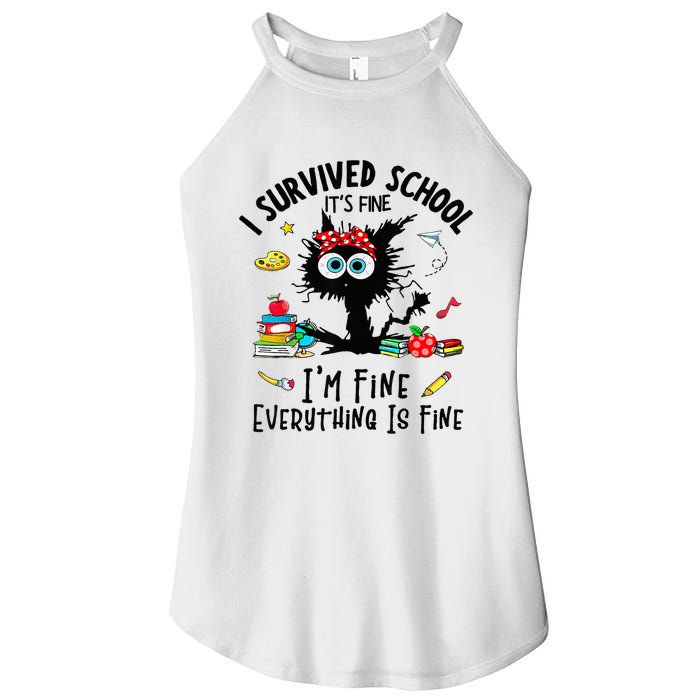 Happy Last Day Of School Teacher Student Graduation Women's Perfect Tri Rocker Tank