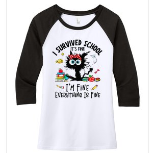 Happy Last Day Of School Teacher Student Graduation Women's Tri-Blend 3/4-Sleeve Raglan Shirt