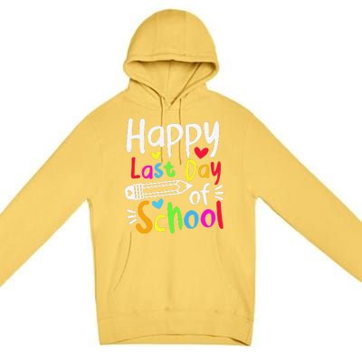 Happy Last Day Of School Students Women Funny Summer Beak Premium Pullover Hoodie