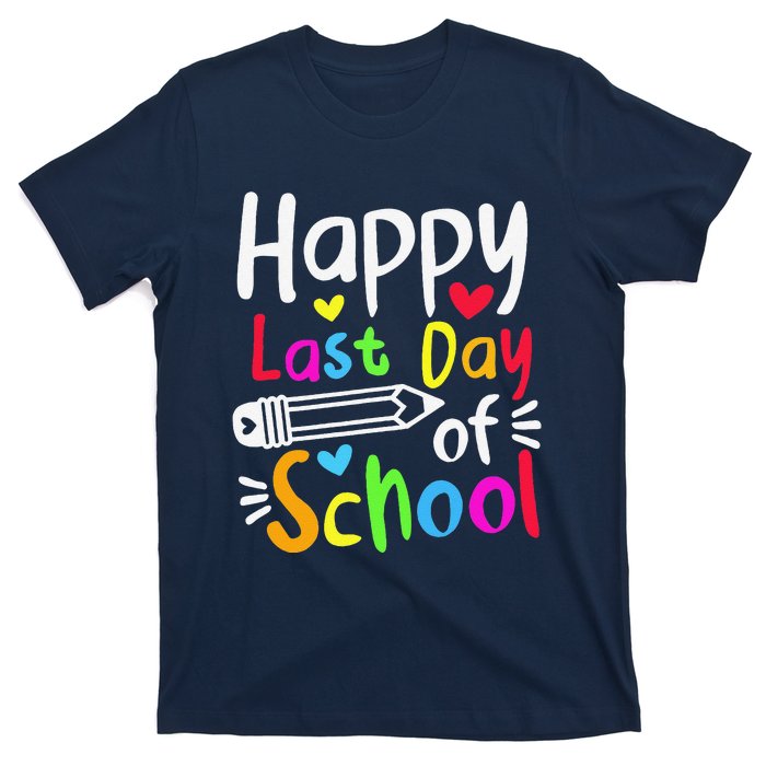 Happy Last Day Of School Students Women Funny Summer Beak T-Shirt