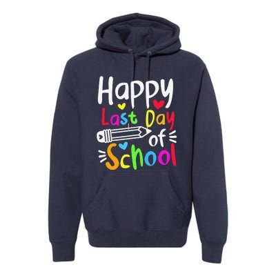 Happy Last Day Of School Students Women Funny Summer Beak Premium Hoodie