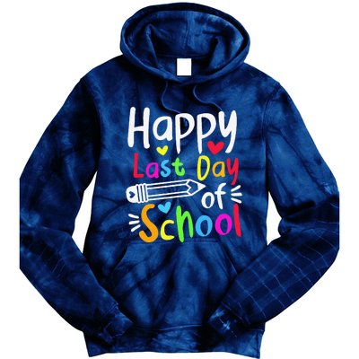 Happy Last Day Of School Students Women Funny Summer Beak Tie Dye Hoodie