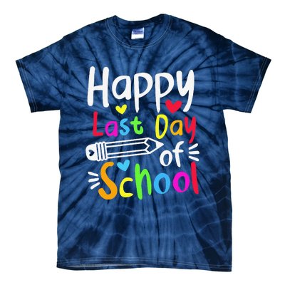 Happy Last Day Of School Students Women Funny Summer Beak Tie-Dye T-Shirt