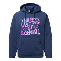 Happy Last Day Of School Teacher Boy Girl Grad Hello Summer Performance Fleece Hoodie