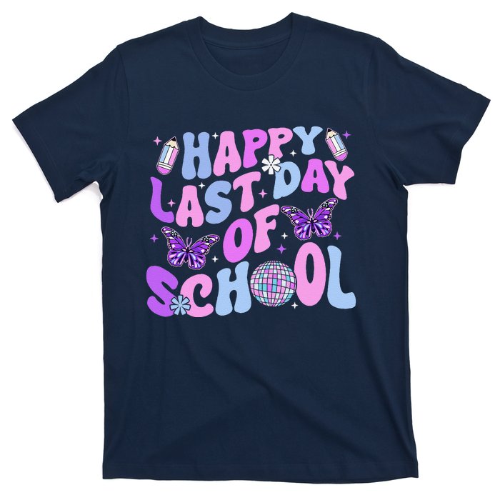 Happy Last Day Of School Teacher Boy Girl Grad Hello Summer T-Shirt