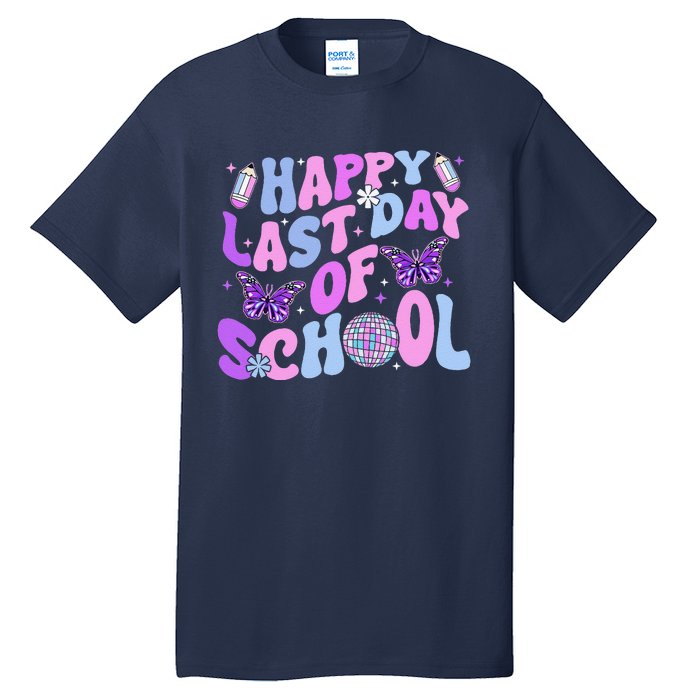 Happy Last Day Of School Teacher Boy Girl Grad Hello Summer Tall T-Shirt