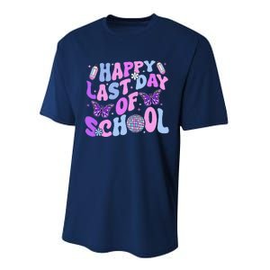 Happy Last Day Of School Teacher Boy Girl Grad Hello Summer Performance Sprint T-Shirt