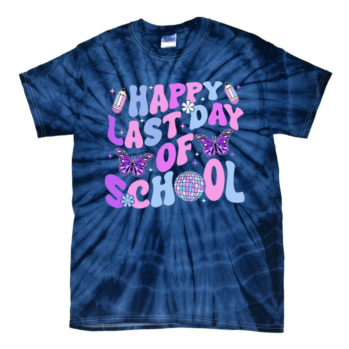 Happy Last Day Of School Teacher Boy Girl Grad Hello Summer Tie-Dye T-Shirt