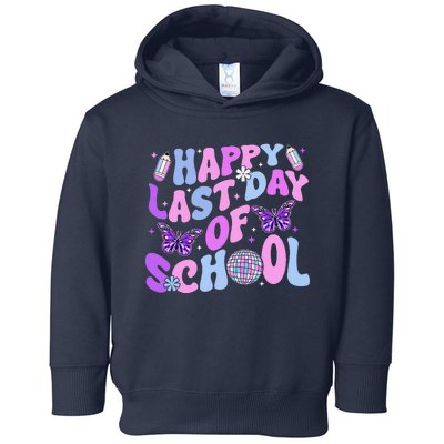 Happy Last Day Of School Teacher Boy Girl Grad Hello Summer Toddler Hoodie