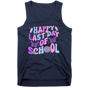 Happy Last Day Of School Teacher Boy Girl Grad Hello Summer Tank Top