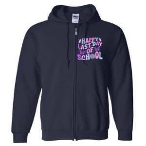 Happy Last Day Of School Teacher Boy Girl Grad Hello Summer Full Zip Hoodie