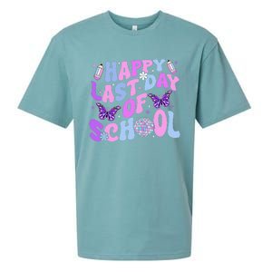 Happy Last Day Of School Teacher Boy Girl Grad Hello Summer Sueded Cloud Jersey T-Shirt