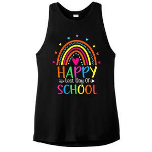 Happy Last Day of School Teacher Student Graduation Ladies PosiCharge Tri-Blend Wicking Tank