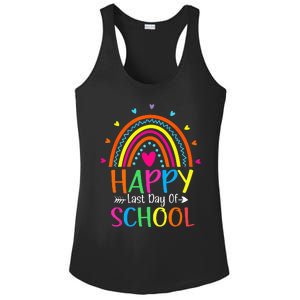 Happy Last Day of School Teacher Student Graduation Ladies PosiCharge Competitor Racerback Tank