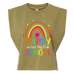 Happy Last Day of School Teacher Student Graduation Garment-Dyed Women's Muscle Tee