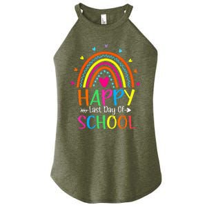 Happy Last Day of School Teacher Student Graduation Women's Perfect Tri Rocker Tank