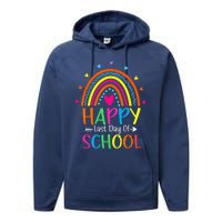 Happy Last Day of School Teacher Student Graduation Performance Fleece Hoodie