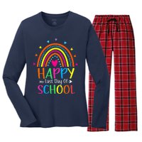 Happy Last Day of School Teacher Student Graduation Women's Long Sleeve Flannel Pajama Set 