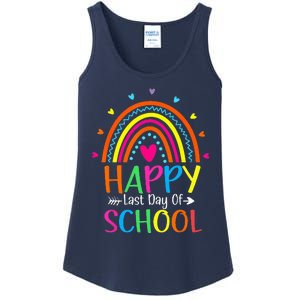 Happy Last Day of School Teacher Student Graduation Ladies Essential Tank