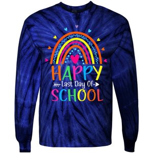 Happy Last Day of School Teacher Student Graduation Tie-Dye Long Sleeve Shirt