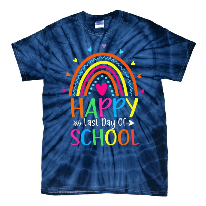 Happy Last Day of School Teacher Student Graduation Tie-Dye T-Shirt