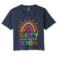 Happy Last Day of School Teacher Student Graduation Women's Crop Top Tee