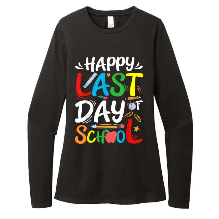 Happy Last Day Of School Teacher Student Graduation Summer Womens CVC Long Sleeve Shirt