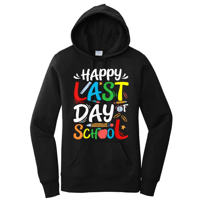 Happy Last Day Of School Teacher Student Graduation Summer Women's Pullover Hoodie