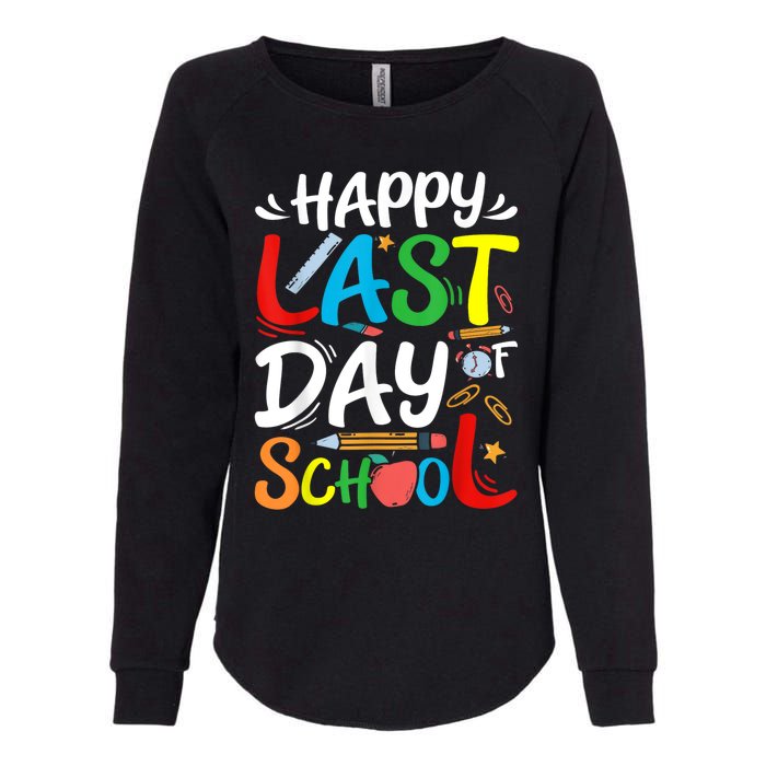 Happy Last Day Of School Teacher Student Graduation Summer Womens California Wash Sweatshirt