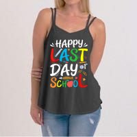 Happy Last Day Of School Teacher Student Graduation Summer Women's Strappy Tank