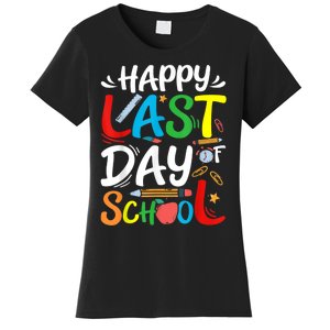 Happy Last Day Of School Teacher Student Graduation Summer Women's T-Shirt