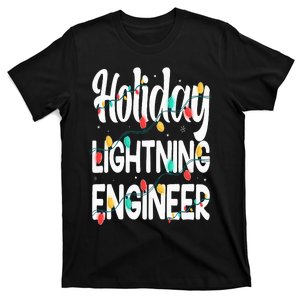 Holiday Lighting Engineer Christmas Lights Design T-Shirt