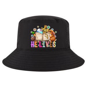 He Lives Easter Cross Jesus Religious Easter Day Christians Cool Comfort Performance Bucket Hat