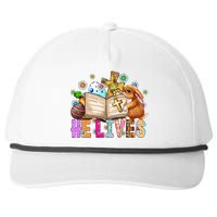 He Lives Easter Cross Jesus Religious Easter Day Christians Snapback Five-Panel Rope Hat