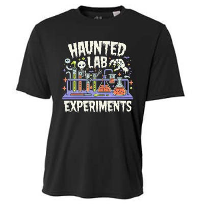 Haunted Lab Experiments Halloween In The Lab Cooling Performance Crew T-Shirt