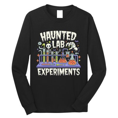 Haunted Lab Experiments Halloween In The Lab Long Sleeve Shirt