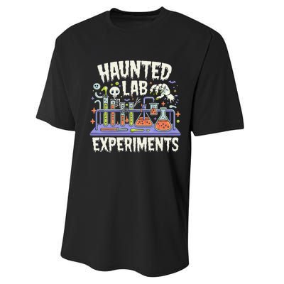 Haunted Lab Experiments Halloween In The Lab Performance Sprint T-Shirt