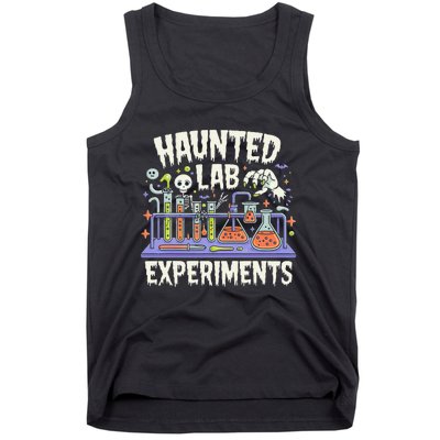 Haunted Lab Experiments Halloween In The Lab Tank Top