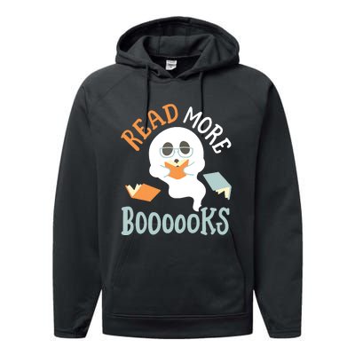 Halloween Librarian English Teacher Reading Reader Books Performance Fleece Hoodie