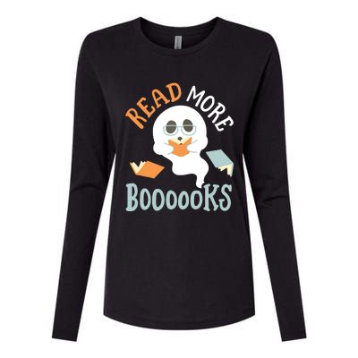 Halloween Librarian English Teacher Reading Reader Books Womens Cotton Relaxed Long Sleeve T-Shirt