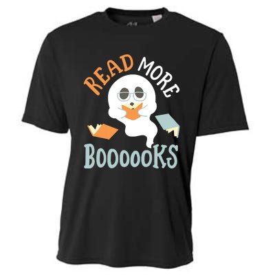 Halloween Librarian English Teacher Reading Reader Books Cooling Performance Crew T-Shirt