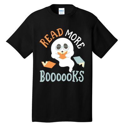 Halloween Librarian English Teacher Reading Reader Books Tall T-Shirt