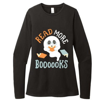 Halloween Librarian English Teacher Reading Reader Books Womens CVC Long Sleeve Shirt